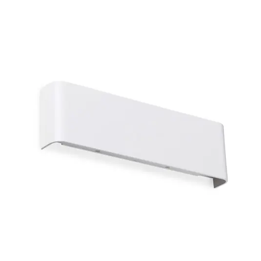 Cenová Bomba Nástěnné světlo IDEAL LUX Delta, bílé, šířka 30 cm, 3 000 K