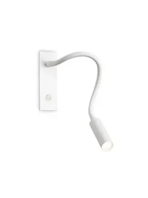 Must-Have Ideal Lux LED nástěnné světlo IO, bílé, flexibilní rameno, vypínač