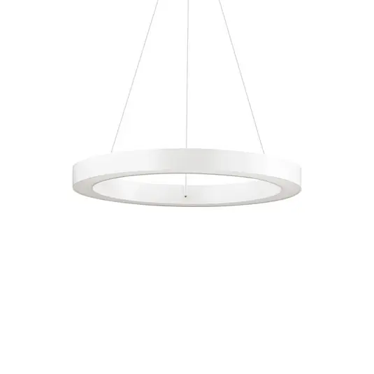 Ideal Lux LED závěsné světlo Oracle, Ø 50 cm, bílé, 3 000 K Značkový