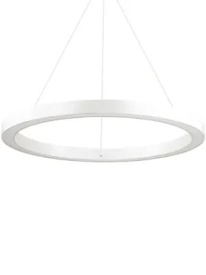 Cenový Hit Ideal Lux LED závěsné světlo Oracle, Ø 70 cm, bílé, 3 000 K