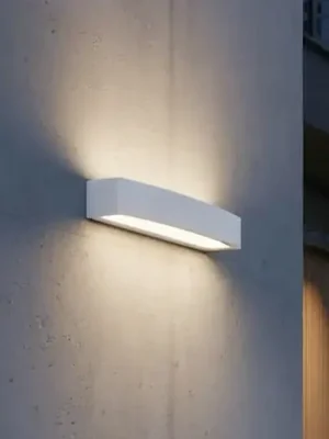 Ideal Lux venkovní nástěnné svítidlo Andromeda, bílé, šířka 45 cm, E27 Nejprodávanější