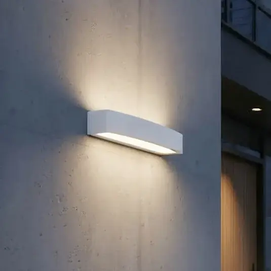 Ideal Lux venkovní nástěnné svítidlo Andromeda, bílé, šířka 45 cm, E27 Nejprodávanější