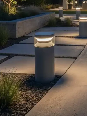 Víkendová Akce Ideal Lux LED podlahová lampa Boeing, antracitová, výška 15 cm