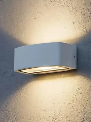 Rychlé Dodání Ideal Lux venkovní nástěnné svítidlo Andromeda, bílé, šířka 22 cm, hliník