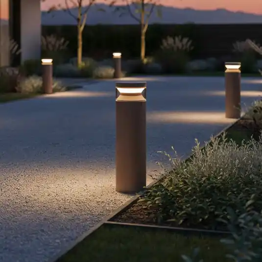 Ideal Lux LED podlahová lampa Boeing, kávově hnědá, výška 40 cm Horká Nabídka