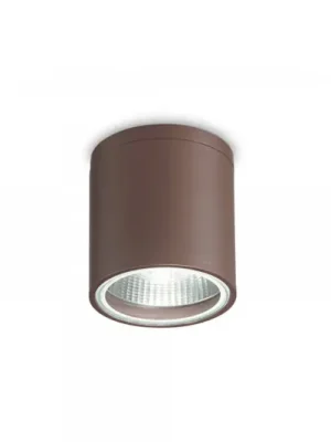 Ideal Lux stropní světlo Gun, kávově hnědá, hliník, IP44, GU10 Výprodej