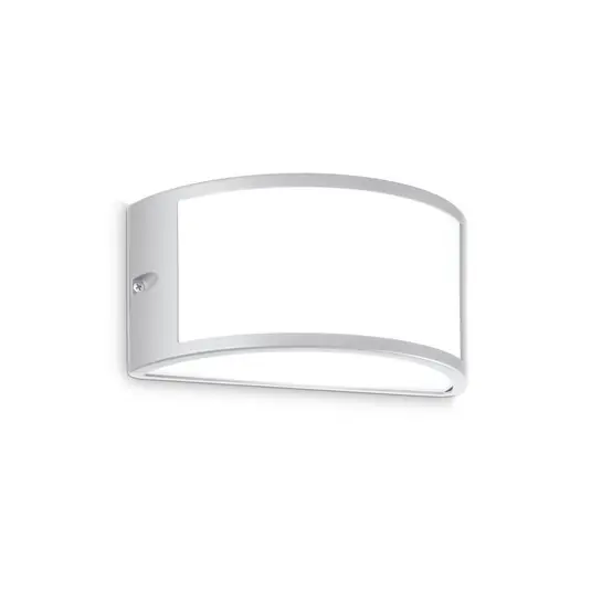Ideal Lux venkovní nástěnné svítidlo Rex 1, šedé, hliník, IP44, E27 Akční Cena
