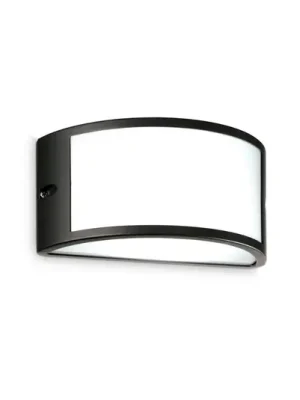 Hit Sezóny Ideal Lux Venkovní nástěnné svítidlo Rex 1, černé, hliník, IP44, E27