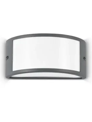 Ideal Lux venkovní nástěnné svítidlo Rex 1, antracit, IP44, E27 Nejlepší Cena
