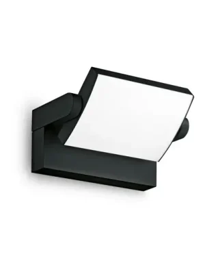 Ideal Lux LED venkovní nástěnné svítidlo Swipe, černé, IP54, 3 000 K Ověřený