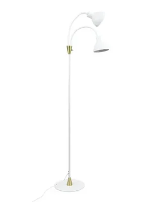 Stojací lampa Dyberg Larsen Lilje, bílá, výška 135 cm, 2ramenná Pouze Dnes