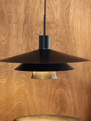 Jen Po Omezenou Doba Závěsné světlo Dyberg Larsen Kay, Ø 50 cm, černé, kov