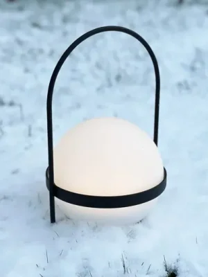 Nakupujte Hned Dyberg Larsen LED solární lampa Summer, bílá/černá, výška 26 cm
