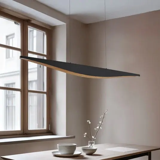 Horká Nabídka Lucande LED závěsné světlo Clavit, černé, 140 cm, stmívatelné
