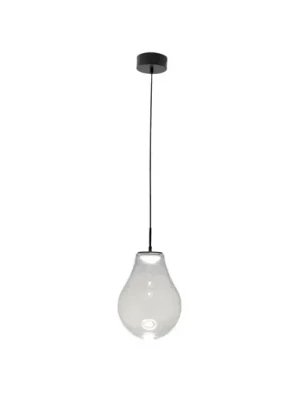 Závěsné světlo LED Noa, čiré, sklo, Ø 25 cm, CCT, stmívatelné Expresní Doručení