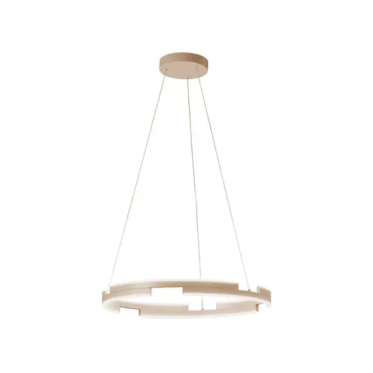 Závěsné světlo LED Circly, písková barva, Ø 60 cm, kov, CCT Sezónní Sleva