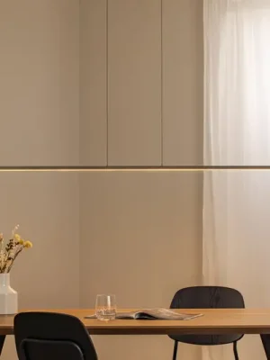 Přímo Od Výrobce Závěsné světlo LED BAR, olivově zelené, délka 150 cm, kov, 32 W