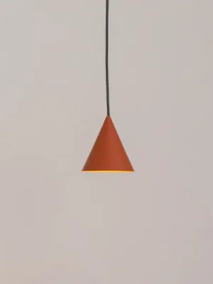 Závěsné světlo ZENITH, terakota, Ø 11 cm, kov, GU10 Cenová Bomba