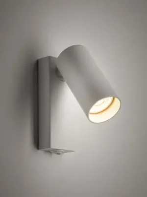 Nástěnné bodové svítidlo FOURTY, bílé, výška 17 cm, kov, GU10 Víkendová Akce