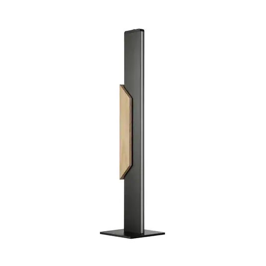 Pouze Dnes LED stolní lampa Arcus, černá/hnědá, výška 56 cm, kov/dřevo
