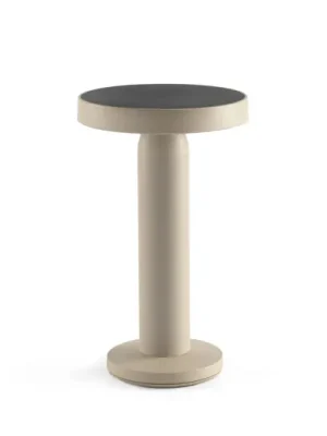 Sleva Solární LED stolní lampa Cairo, béžová, plast, IP44, 21 cm