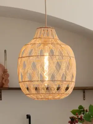 Odeslání Ihned GOOD & MOJO závěsné světlo Mendoza, přírodní, 40 cm, bambus, E27