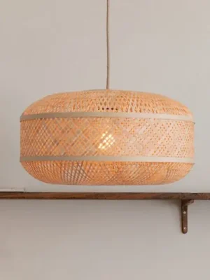 GOOD & MOJO závěsné světlo Langkawi, přírodní Ø 50 cm, bambus E27 Hit Sezóny