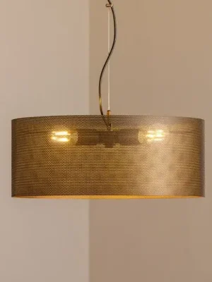 Super Cena Závěsné světlo Zofia, kávově hnědá, kov, Ø 50 cm, 3-bodové, E27