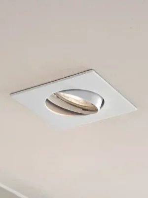 PRIOS vestavné svítidlo Fibur, bílé, 9 cm, GU10 Cenový Hit