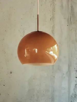 FRANDSEN závěsné světlo Ball Glass, cappuccino, Ø 25 cm Bezpečná Platba