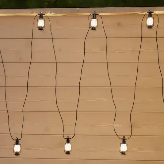LED světelná řetězová girlanda, délka 1000 cm, černá, 10-světelná. Speciální Cena