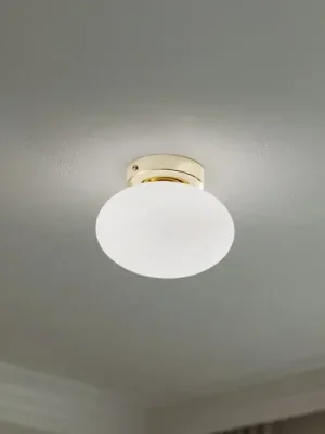 Nakupujte Hned Stropní světlo Ufo, zlatá/bílá, Ø 18 cm, sklo, G9