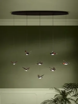 Nejprodávanější EGLO Stars of Light LED závěsné světlo Paratebueno černé 8-ramenné