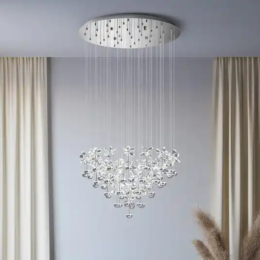 Kup Teď EGLO Stars of Light LED závěsné světlo Pianopoli chrom 78x110 cm