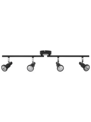 OSRAM stropní bodové světlo, černé, 4křídlý, kovový, GU10-LED 927 stmívatelné Nakupujte Hned