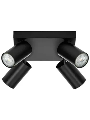 Koupit Online Stropní bodové osvětlení OSRAM OCTAGON PLATE, černé, 4 ks GU10-LED 927