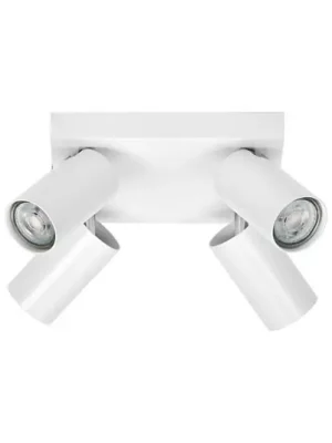 Nejlepší Volba OSRAM stropní bodové osvětlení OCTAGON PLATE, bílé, 4-křídlé, GU10-LED, 927