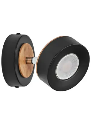 OSRAM LED stropní bodové světlo PLUTO, černé, 1 bodovka, 3 000 K Horká Nabídka