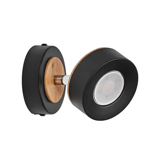 OSRAM LED stropní bodové světlo PLUTO, černé, 1 bodovka, 3 000 K Horká Nabídka