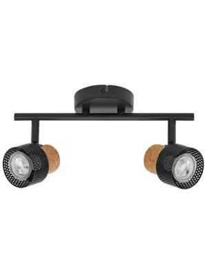 Akční Cena OSRAM stropní bodové světlo CORK, černý, 2 stmívatelné bodovky GU10-LED 927