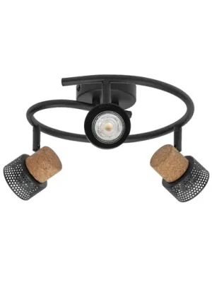 OSRAM stropní bodové světlo CORK SPIRAL černý 3-Spot GU10-LED 927 Finální Výprodej