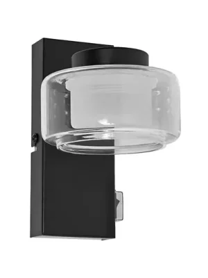 OSRAM LED nástěnné světlo ORBIS FLAME, černé, kov, IP44 CCT Bezpečná Platba