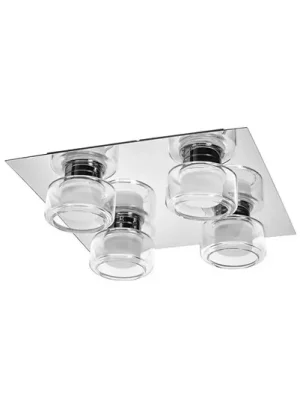 Výprodej OSRAM LED stropní svítidlo ORBIS FLAME, chrom, 4 svítidla, CCT IP44