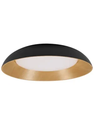 OSRAM LED stropní svítidlo ORBIS ALVA, černá/dřevěný dekor, Ø 51 cm Originální