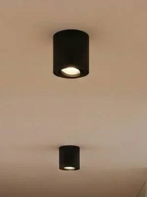OSRAM stropní bodové světlo ROUND, černý, Ø 8 cm, kov, GU10 Odeslání Ihned