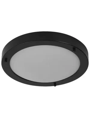 Stropní světlo OSRAM BATHROOM, černé Ø 31 cm kov/sklo IP44 Cenová Bomba