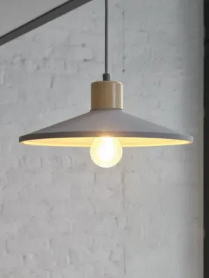 Závěsné světlo OSRAM CONCRETE WOOD, šedé, Ø 32 cm, beton, E27 Pouze Dnes