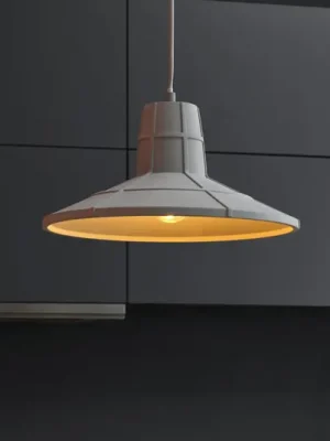 Jen Po Omezenou Doba Závěsné světlo OSRAM CONCRETE SALA, šedá, Ø 32 cm, beton, E27