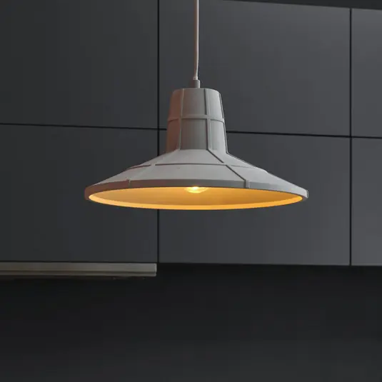 Jen Po Omezenou Doba Závěsné světlo OSRAM CONCRETE SALA, šedá, Ø 32 cm, beton, E27