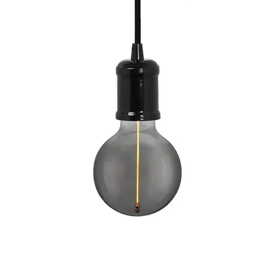 Závěsné světlo OSRAM VINTAGE 1906 BOBBIN, černá kovová Ø 10 cm Pouze Dnes